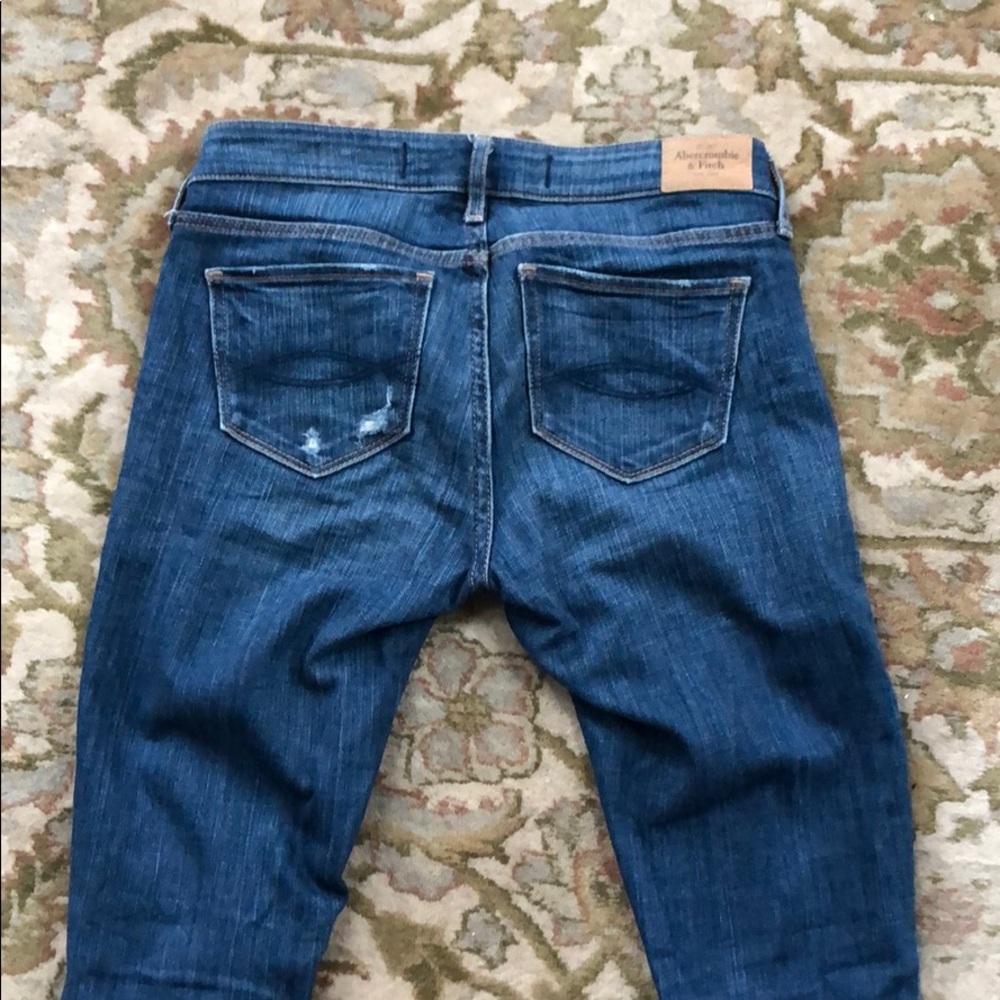 A&F distressed jeans